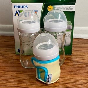 Glass Philips Avent baby bottles